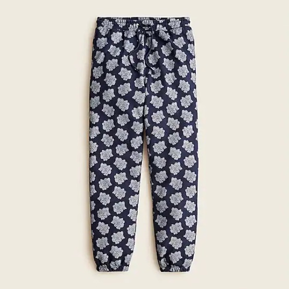 J. Crew Pants - J. Crew University Terry Drawstring Sweat pant In Paisley Bunch